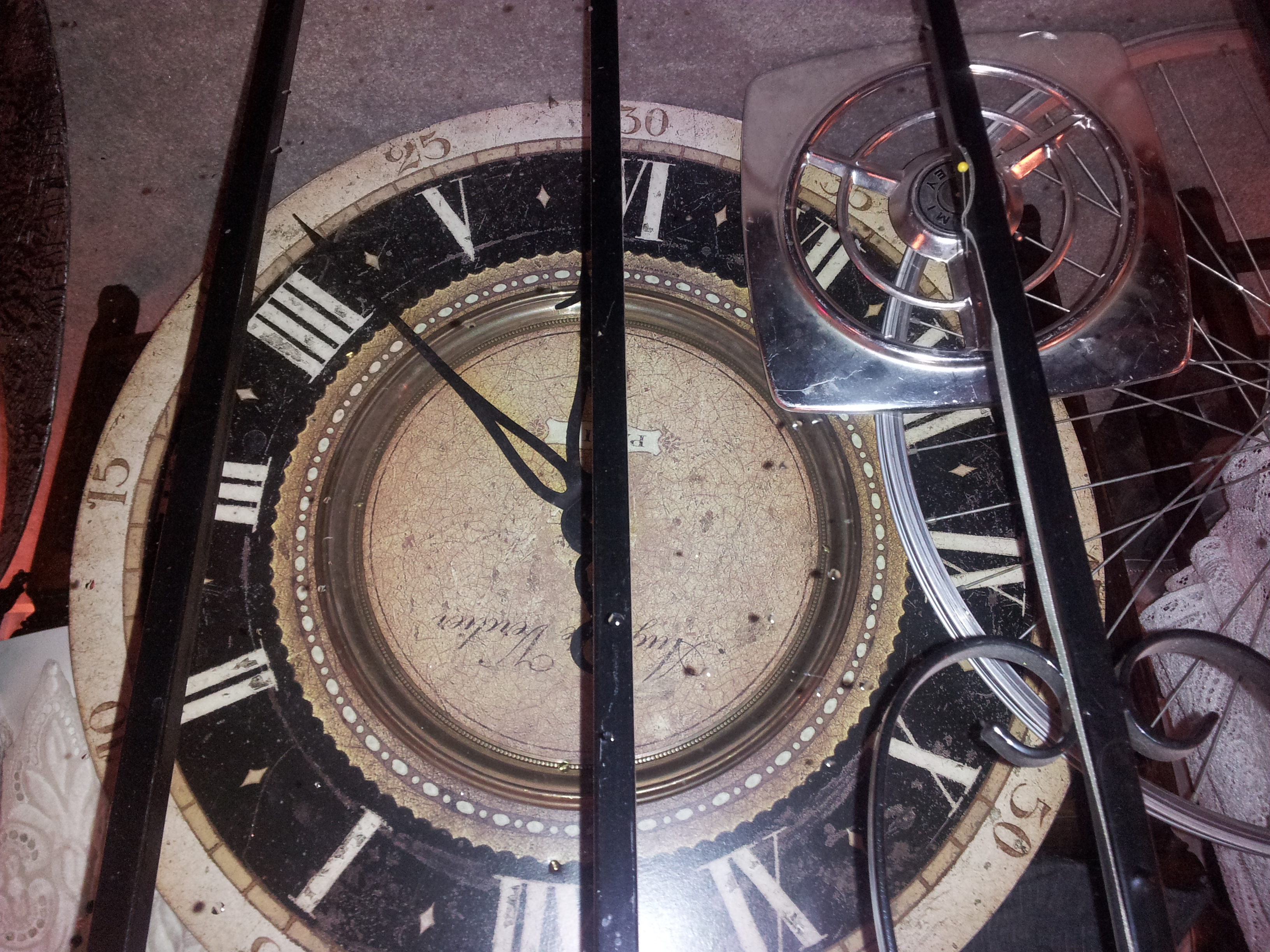 Antique Clock on the ground
