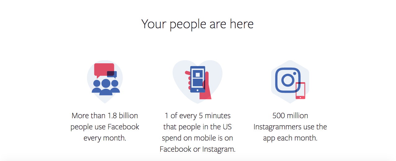 Facebook infographic of users
