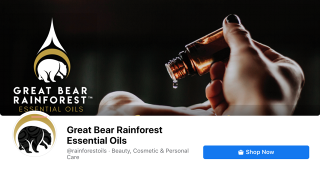 Great Bear Rainforest Essential Oils Facebook page