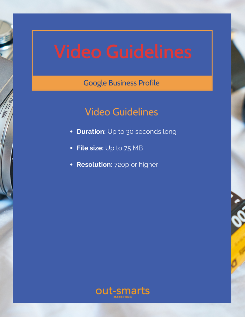 Video guidelines checklist