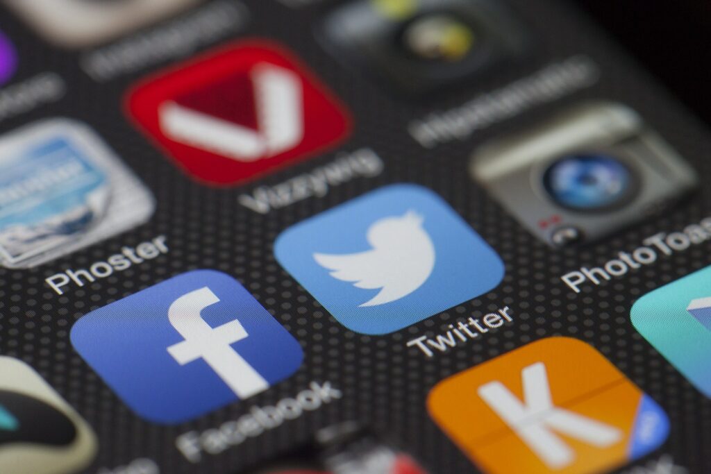 Image of social media icons.