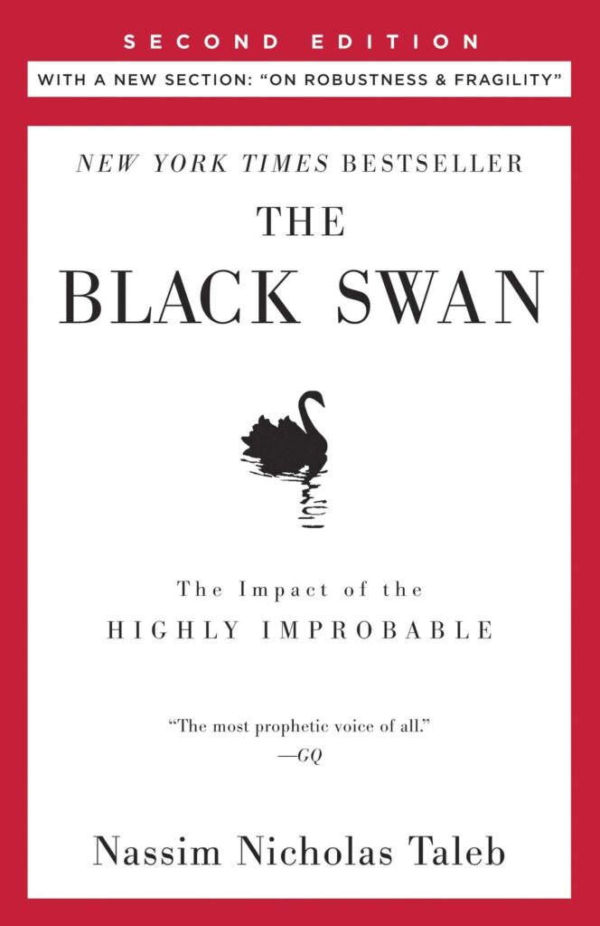Book: The Black Swan: The Impact of the Highly Improbable, by Nassim Nicholas Taleb 